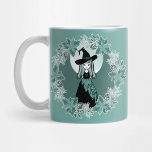 Winter Solstice Witch Yule Cheeky Witch® Mug